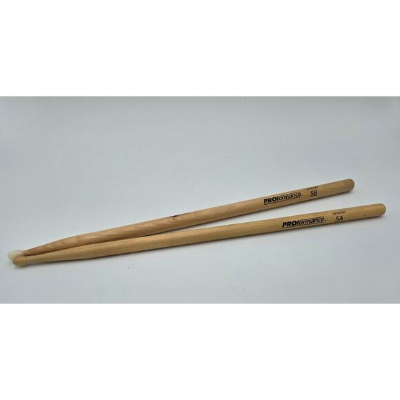 Proformance Hickory 5A 5B Drumsticks Wood Tips Pre-Owned - Picture 1 of 1